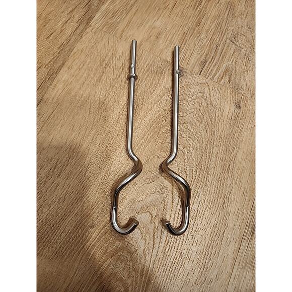 KitchenAid Hand Mixer Dough Hooks Attachments Beaters Replacement Part KHM5AP - Picture 1 of 4